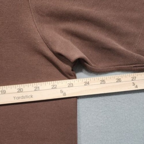 Tommy Bahama Polo Shirt Mens Large Brown Solid Short Sleeve - Picture 9 of 15